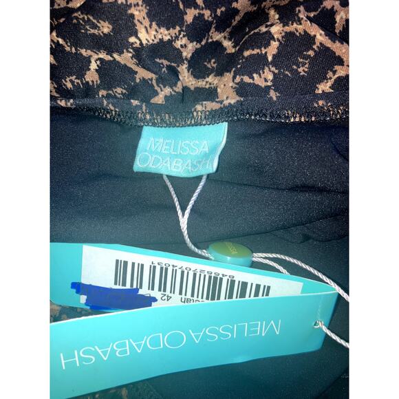 MELISSA ODABASH Naples Halter One Piece Swimsuit Cheetah NWT 6 MOB WIFE ANIMAL - Picture 3 of 4